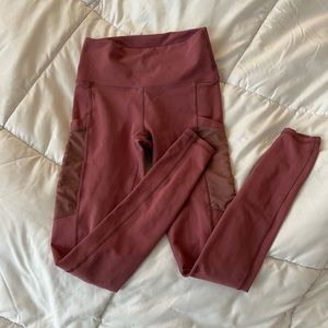 Pink workout leggings